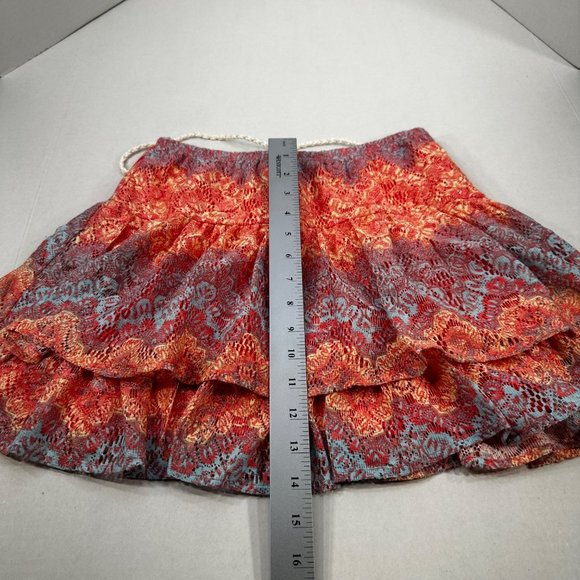 Amy Byer Girl's Sz Large 14 Skirt And Top Set Lined Ruffled Red Festive Preowned - Picture 16 of 16